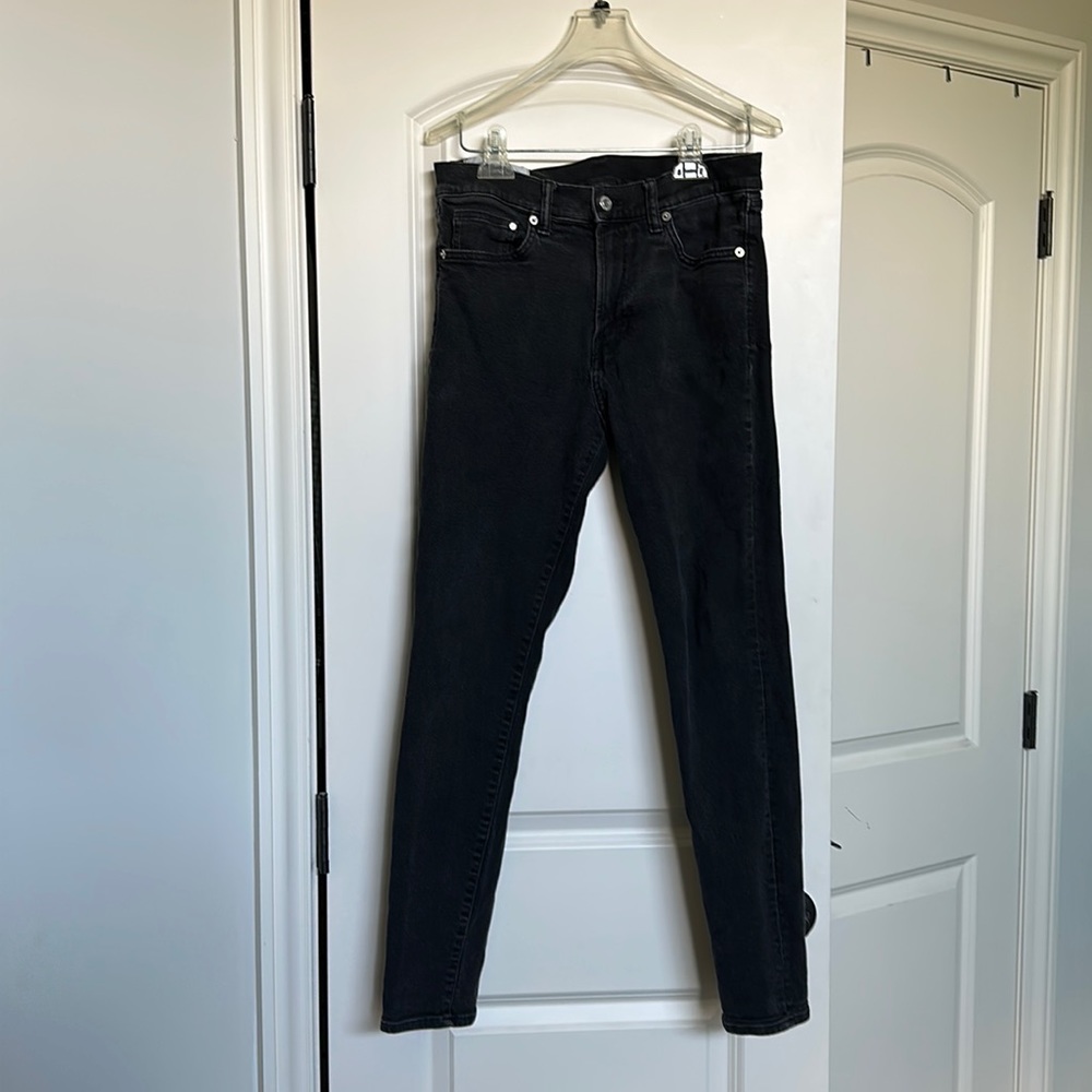 Charcoal/black skinny jeans